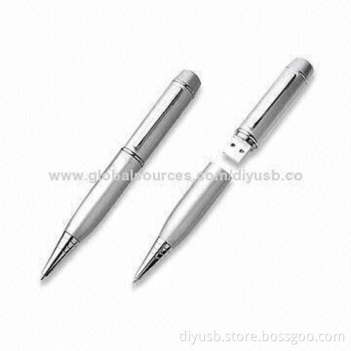 USB Pen Drives with Metal Case, Laser or Color Printing, Customized Colors Available